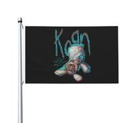 Metal Band Music 3x5FT Double Face - Fanion Rock Band Logo Drapeau de jardin - Bannière Murale Chambre Décoration - Tapisserie Festival Concert Outdoor Party Fans Cadeau