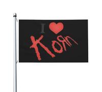 Metal Band Music 3x5FT Double Face - Fanion Rock Band Logo Drapeau de jardin - Bannière Murale Chambre Décoration - Tapisserie Festival Concert Outdoor Party Fans Cadeau