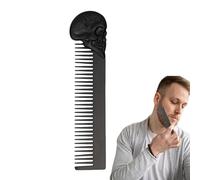 Metal Beard Comb - Retro Zinc Alloy Hairdressing Comb For Mustache Shaping | Portable Ergonomic Design For Outdoor Use Homes Hair Salons | Fine Or Thinning Hair, Anti-Slip Scratch-Resistant Double-Sid