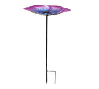 Metal Bee Watering Station Decorative Feeder for Backyard Garden Yard
