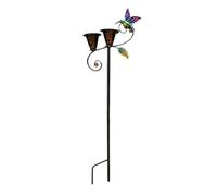 Metal Bee Watering Station with Stake, Flower Garden Decor for Pollinators