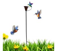 Metal Bee Watering Station with Stake, Flower Garden Decor for Pollinators