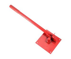 Metal Bender Tool, Rod Forming Equipment, Manual Steel Bender, Heavy-Duty Frame, Precise Bending Control, for Construction Hvac Roofing Welding Garage Use, 22.44x7.09x3.15 Inches