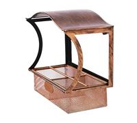 Metal Bird Feeder Station - 22.5x11.2x5.1cm Detachable Waterproof Feeder, Stable Outdoor Design, Window Mount Small Birds | Outdoor Feeding Accessory for Garden Balcony Yard Patio Porch