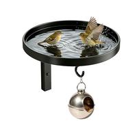 Metal Bird Feeders for Outdoors Garden View Art Feeder Wall Mount Bath Tray