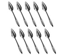 Metal Bird Feeding Spoon - 10 Pcs Stainless Steel Parrot Feeder Set | Milk & Medicine Feeding Spoons for Parrots, Budgies, Cockatiels, Pet Birds, Animal Nursing, and Daily Care Tools