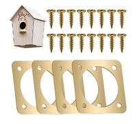 Metal Bird House Guard - Bluebird House Guard, 4Pcs Copper for Wren Birrd Hoouse | Bird Houses Protective Guards | Houses Copper Guards | Housse Replacement