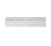 Métal Blanc Aération Grille 400mm x 100mm Fly Écran Plat Louvre Conduit Housse