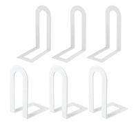 Metal Bookends - 6 Pieces Heavy-Duty14x10x5.7cmWrought Iron