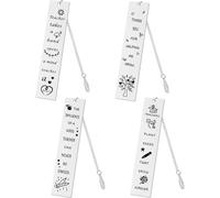 Metal Bookmarks With Tassel-Thank You Gifts For Students Graduation Back To School Special Teacher Christmas Retirement 4 Pack