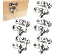 Metal Box Latch, Heavy-Duty Cabinet Clasp, Swing Arm Lock with Strong Material, Lock Closure, Box Hardware with Reliable Design, Cabinet Latch for Purse and Antique Case