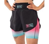 METAL BOXE 2IN1 Fight Short Femme Miami Vibe XS