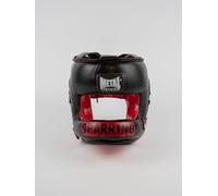 METAL BOXE Casque à Barre Sparring Senior Sports de Combat Adulte Unisexe, Noir/Rouge