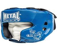 METAL BOXE Casque de Boxe Bleu Senior