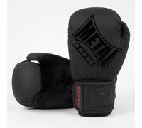 METAL BOXE Gants de Boxe Entraînement Compétition Black Light, 12 oz