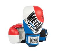 Metal Boxe Gants de boxe Entraînement et Compétition Bleu/Blanc/Rouge 12 oz