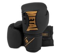 METAL BOXE Gants de Boxe Entrainement Starter Noir/Or 12 oz
