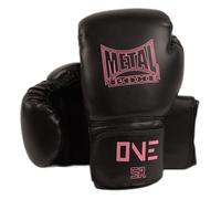METAL BOXE Gants de Boxe One Noir/Rose Junior