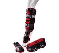 Metal Boxe Protège-tibias Pro avec pied détachable Noir M