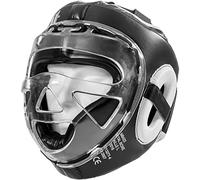 Casque MMA - METAL BOXE - Modèle à grille polycarbonate - Noir - Adulte - Mixte S