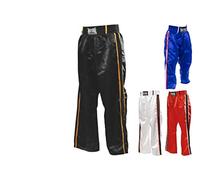 METAL BOXE Pantalon Kickboxing Noir/Or Taille 170cm Adulte Unisexe, 170