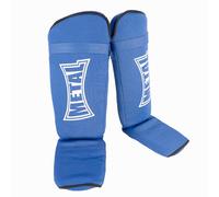 METAL BOXE Protège-Tibias/Pieds Bleu L