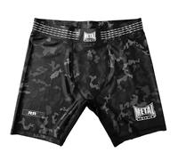 METAL BOXE Short de Compression Mirror Adulte Unisexe, Noir, Medium