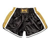 METAL BOXE Short Thaï Kickboxing Extrem Noir/Gold M
