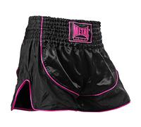 METAL BOXE Short Thaï Siam Noir/Rose XS Adulte Unisexe, X-Small