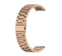 Métal Bracelet Compatible avec Garmin Forerunner 265S Bracelet, Bande de Montre de Rechange en Acier Inoxydable pour Garmin Forerunner 265S Smartwatch, Homme Femme, Or rose