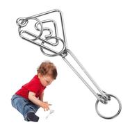 Metal Brain Teaser Puzzles (Lot de 8) Puzzle en fil métallique, Steel Games Physics Mind Metal's Puzzles for Kids, Brain Teaser Test Disentanglemen Iron Link Unlock Game, Games for Boys Girl