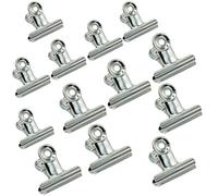 Metal Bulldog Binder clip, 13 Pack 63mm/50mm grande fermeture à glissière clip de papier pinces Grandes Clips en Acier Plaqué pour sacs de nourriture, images photo, artisanat artistique, Home Office