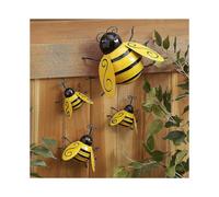 Metal Bumble Bee Decorations,retro Garden Accents Yard Fence 3d Iron Art Sculpture Ornaments, Lawn B