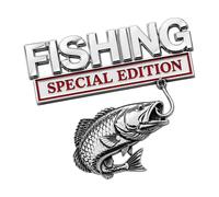 Metal Car Decal - Fishing Special Edition Emblem, Vehicle Exterior Decorati