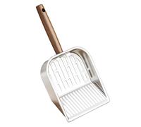 Metal Cat Litter Scoop - Handle Shovel | Non-Stick Metal Cat Poop Scoop With Wooden Handle, Ideal Litter Lifter For Kittens Cats, Perfect For Apartment, Living Room, Veterinary Use, Home, Dorm,