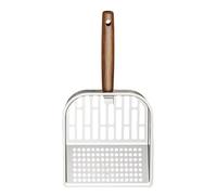 Metal Cat Litter Scoop - Handle Shovel | Non-Stick Metal Cat Poop Scoop With Wooden Handle, Ideal Litter Lifter For Kittens Cats, Perfect For Apartment, Living Room, Veterinary Use, Home, Dorm,