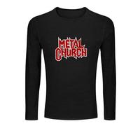 Metal Church Men's Tee Crewneck Long Sleeve Unisex 100% Cotton T Shirt Black L