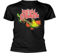 Metal Church T Shirt Mens Casual Graphic Tees Black L