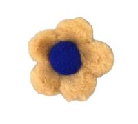 Metal Claw Clips,Pearl HairClips,Clips Large Plush Pinces à cheveux épingle à cheveux en peluche fleur épingle à cheveux grande taille for le cou(Lemon tree)