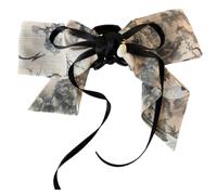 Metal Claw Clips,Pearl HairClips,Clips Large Plush Pinces à cheveux for coiffure, peinture à l'encre, nœud chinois, ruban, queue de cheval, Clip haut, épingle à cheveux for tête arrière(Crane)