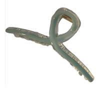 Metal Claw Clips,Pearl HairClips,Clips Large Plush Pinces à cheveux grande pince à cheveux en forme de croix for l'arrière de la tête épingle à cheveux en forme de requin for les femmes(Light green)