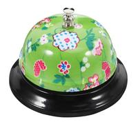 Métal Cloche de Réception Manuelle, Sonnette de Bureau | Imprimé Délicat, Signal D’attention, pour École, Jeux de Cartes, Enseignants et Formateurs Plusieurs styles