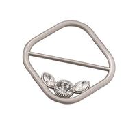 Métal Coin Ourlet Taille Nœud Vintage Rond Broche pour Robe Chemise Broche Décorative T-shirt Ourlet Taille Nœud