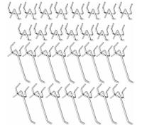 Métal Crochets Panneaux Perforés Crochets pour Panneau Perforé Porte Panneau Mural 10 cm et 5 cm Crochet Simple Ensemble 30PCS