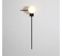 Métal de verre moderne LED Applique murale Minimaliste Art Ligne Design Salon Restaurant Cuisine Mur Schancce Éclairage,suspension cuisine moderne