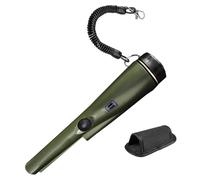 Metal Detector, Handheld Waterproof Wand, High Accuracy Portable Locator, Orang, Black, Green, with Holster, for Treasure Hunting, Security Screening, Outdoor Exploration and Discovery