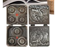 Metal Dice Collection - Toys de Cosplay Premium avec étui magnétique, sans Danger pour Les | Ensemble de dés de Dragons Pocket, Jeu de Jeu éducatif pour bébé, Cadeau adapté aux Parents, Access