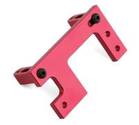 Metal Direering Servo Mount SR-0133 Pièce de Mise à Niveau Compatible avec 1 Modèles RC et Dump à 14 échelles(Rouge)