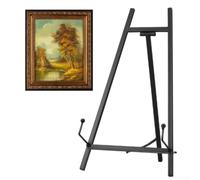 Metal Display Stand Adjustable Height Foldable 22x42cm | Sturdy Metal Tripod, Holds Photos Signs Mirrors Plates, Elegant Gold Black Silver, Compact Storage For Home Wedding Office