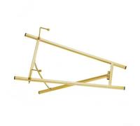 Metal Display Stand Adjustable Height Foldable 22x42cm Tripod Base | Reinforced metal construction for stable support suitable for frames mirrors signs plates adjustable from 22 to 42cm for